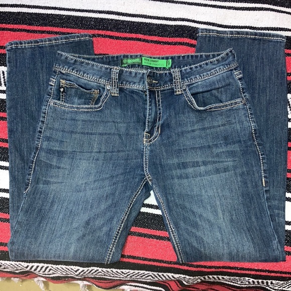 Mens 34x32 Rock&Roll Pistol Straight Regular Straight Leg Jeans - Picture 3 of 5